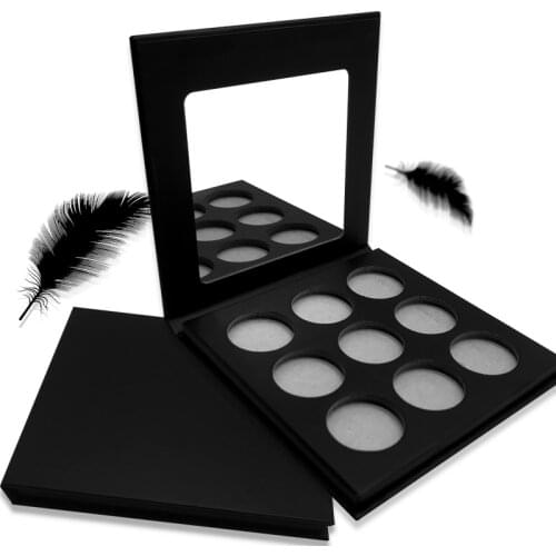 50 Pieces Private Label Empty Eyeshadow Palette with Round Shades Matte Shimmer Glitter Long Lasting Eye Makeup Cosmetics