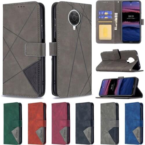 PU Leather Case for Nokia G20 1.4 C1 Plus 5.4 2.4 3.4 2.3 1.3 5.3 Flip Wallet Stripe Phoen Cases Magnetic Full Protection Cover