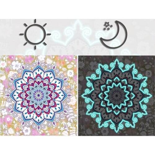 DIY Mandala Special Shaped Luminous Diamond Painting Lighting Diamond Embroidery Art Kits Home Decor Home Decoration