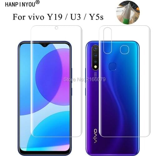 For vivo Y19 / U20 / U3 Y5s 6.53" Clear TPU / Matte Anti-Fingerprints Hydrogel Full Cover Soft Screen Protector Protective Film