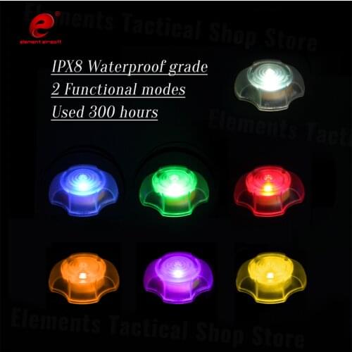 Element Airsoft Tactical Helmet Flashlight Red Green Strobe Light 2020 New Version Military Helmet Light