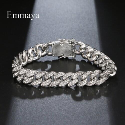 EMMAYA New Arrival Spiral Design Cubic Zircon Bracelet Punk Style Two Colors Choice For Female Charming Ornament Fancy Gift