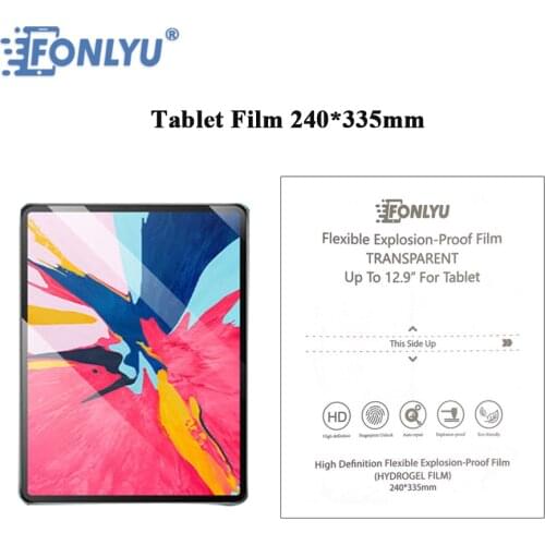 FONLYU Soft Tablet Hydrogel Film For IPad 12.9 Mobile Phone 8 Inch Screen Protector For Film Cutting Plotter F140 F200 F150