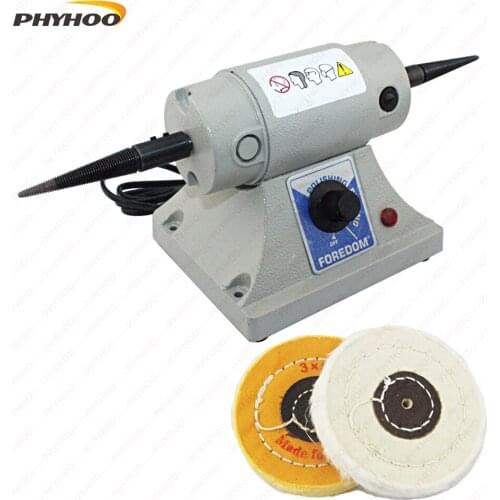 Foredom Motor Adjustable Speed Grinding & Polishing Machine with Two Buffing Wheel Jewelry Making Supplies Polishing Motor