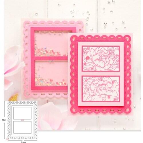 Customized dies Lace Baby Photo Frame Metal Cutting Dies Scrapbooking Embossing fustelle Paper Card Making Craft Stencils Dies