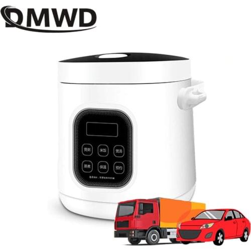 DMWD 2L Intelligent Rice cooker for Car Truck lorry Onboard 12V 24V Food warmer steamer noodles boiler Fast heating cooking pot