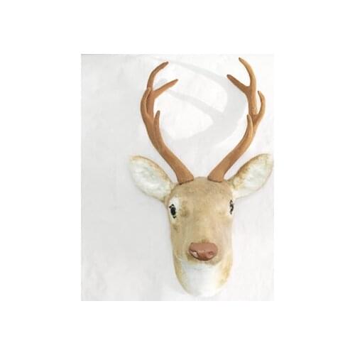 Free shipping artificial deer head for wall decoration