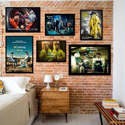 Breaking Bad Action Figure Posters Shows New Art Canvas Oil Painting Wall Pictures Living Room Home Decor