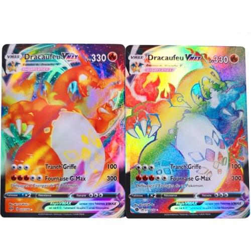 Pokemon Cards Carte pokemon francaise Featuring V VMAX GX EX Pokemon Trade Card French Card Birthday Gift For Kid