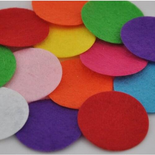 The 100pcs Felt 30mm Circle Appliques -MixColor Free Shipping-Pick color