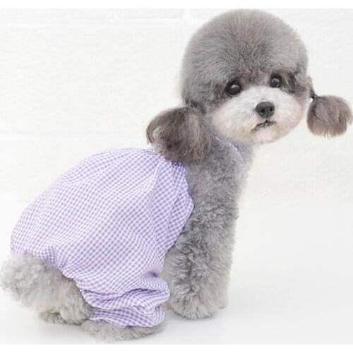 Cute Dog Dress Dog Clothes For Small Dogs Summer Fashion Dog Skirt Cute Sleeveless Princess Dress Puppy Pet Cat Cotton Costume