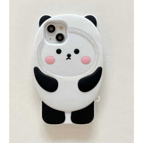 Cute Twins Angel Mirror Case for iPhone 12 11 Pro X XR XS Max 8 7 6 Plus SE 2020 Silicone Phone Cover Hand Chain Pompom Pendant