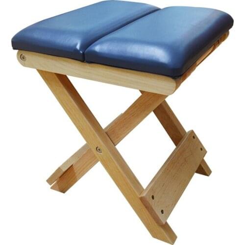 Anti-slip folding yoga stool comfortable soft leather fabric rehabilitation exercise chair multi-functional Pilates equipment