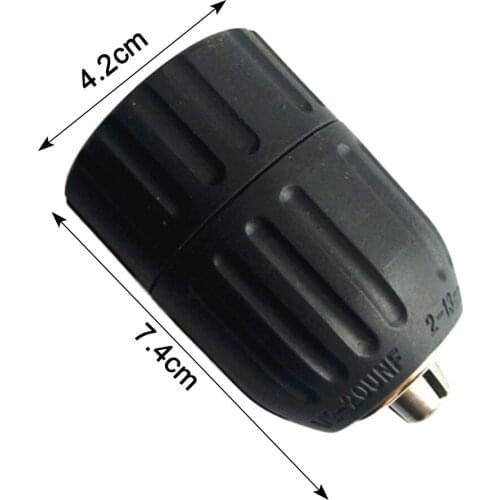 Keyless Drill Chuck 2-13mm Angle Grinder Conversion Chuck 1/2-20UNF Thread Electric Power Drill Chuck 1pc