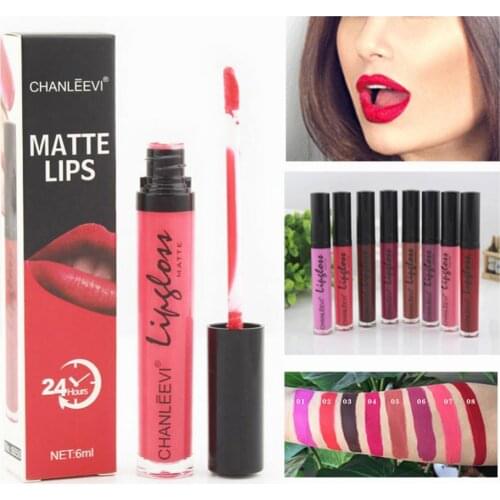 Sexy Matte Liquid Lipstick Color Pigment Cosmetic Long Lasting Beauty Lip Gloss