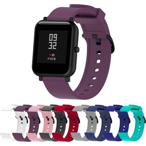 Strap for Huami Amazfit GTS/GTS2 20MM Smart Watch Band for Xiaomi Amazfit GTR 42mm Silicone Bracelet Sport Replacement Wristband