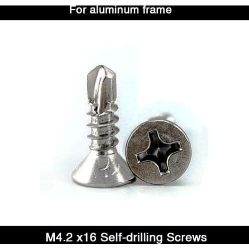HD 200pcs/lot M4.2x16 Self-drilling Screws,for LED display screen aluminum frame mounting
