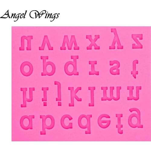 DIY lower-case letter form Silicone Molds Fondant Cake Decorating Tools Gumpaste Chocolate Cupcake Candy Clay Moulds F1342