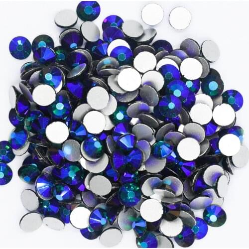 Emerald AB SS3~SS30 Non Hotfix Rhinestone стразы Flatback Glass Stone Nail Rhinestones Diamond For DIY Nail Decorations