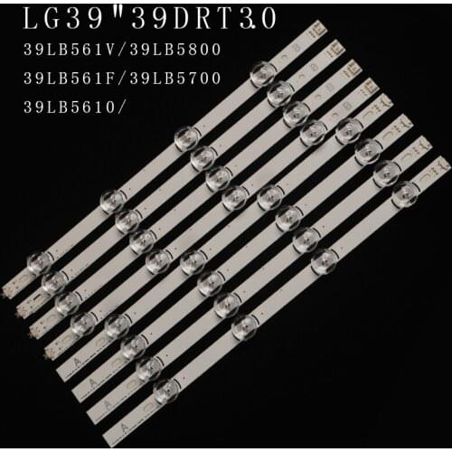 8pcs x LED Backlight Strip for LG TV 390HVJ01 lnnotek drt 3.0 39" 39LB5610 39LB561V 39LB5800 39LB561F DRT3.0 39LB5700 39LB650V
