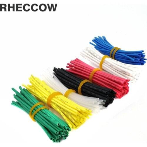 RHECCOW 420pcs 1mm L=6CM 7color 600V 2:1 HFT Heat shrink tube Shrinking Tubing Insulatingnsulation Sleeves Wire Wrap Cable kit