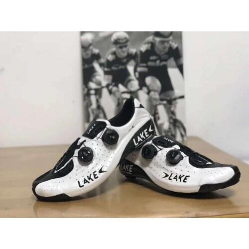 LAKE cycling road lock shoes CX402 wide version full carbon bottom kangaroo leather unlimited thermoplastic