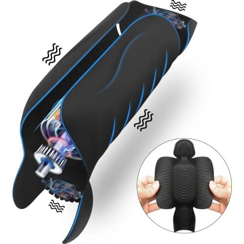 10 Speed Glans Exercise Vibrating for Men Vibrator Penis Massage Trainer Enhancement Delay Lasting Erection Masturbation Cup