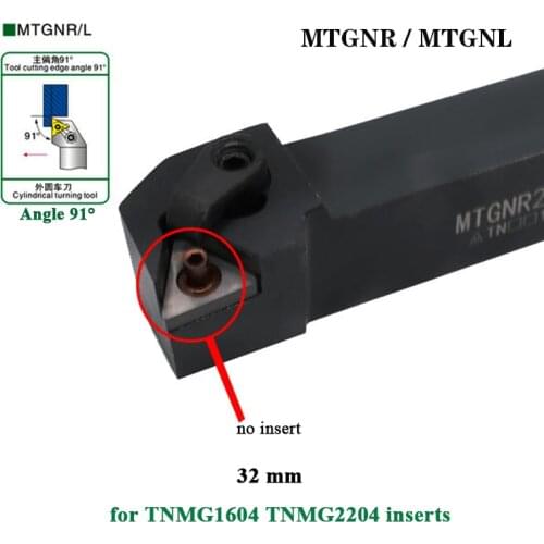1PC MTGNR3232P16 MTGNR3232P22 Lathe CNC Cutting Tool MTGNR MTGNL External Turning Tool Holder for TNMG160404 TNMG220404 Inserts