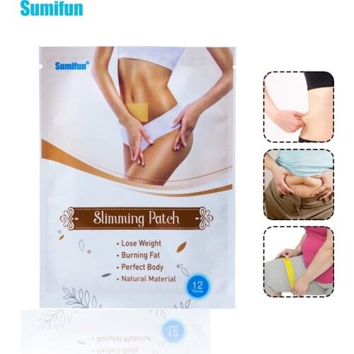 Sumifun 12Pcs Slimming Patches Weight Loss Cellulite Fat Burning Weight Loss Slim Patch Stickers Slimming Diet K03501