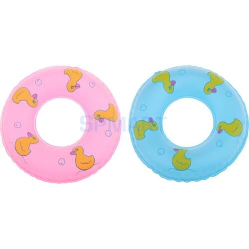 2 Pieces Dollhouse Miniature Swim Ring for 1/6 Scale Blythe BJD Dolls Accessories