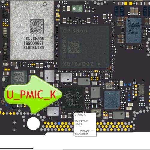 20pcs/Lot BBPMU PMB6829 6829 U_PMIC_K BBPMU_RF Baseband Power IC For iPhone XS XR XSMAX Integrated Circuits Replacement