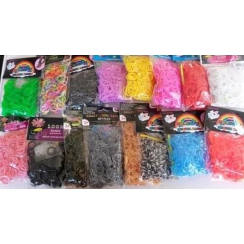 3pcs/lot 600 bands+24 S-Clips/pack Tie Dye Silicone Elastic Candy Rubber Loom Bands Multy mixed Refill DIY Bracelet Anklet p53