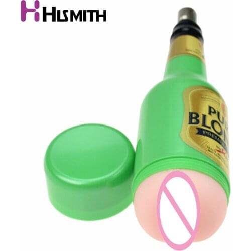 HISMITH Sex Machine Attachment Vagina Anal Male Masturbation Beer Sex Cup for Men Length 26cm Width 7cm Adult Sex Toys
