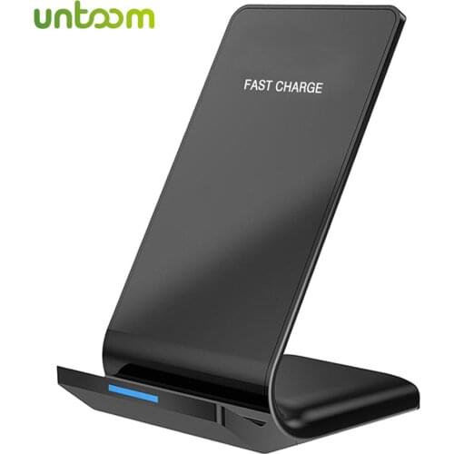 Untoom 10W Fast Wireless Charger for iPhone 11 Pro X XS Max XR 8 Plus Qi Wireless Charger Stand for Samsung Galaxy S9 S10 Note 9