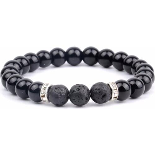 Natural Stone Bead Agates Bracelet 2018 Fashion Woman Bangles Men Bracelets Jewelry Gifts Pulseira Feminina Bileklik Wholesale