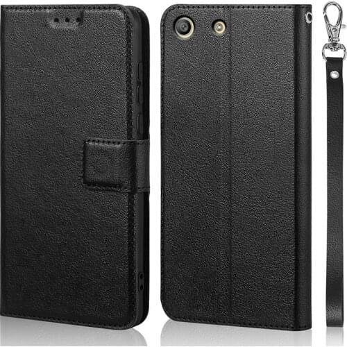 Luxury Flip Case for Sony Xperia M5 Dual E5603 E5606 E5653 Cover Original Book Design Leather Phone Coque Wallet Capa Stand With