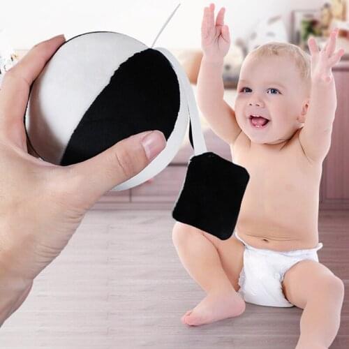 Baby Vision Training Chase Red Ball 0-12 Months Newborn Visual Stimulation Early Education Cloth Catching The Ball Toy Gift