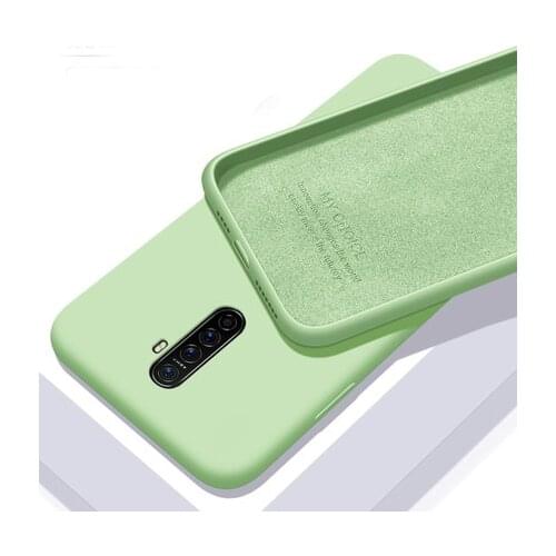 For OPPO Reno 2 2Z 2F ACE 10X Zoom Case Soft Liquid Silicone Thin Skin Protect back cover Case for OPPO realme X2 Pro Q X 5 Pro