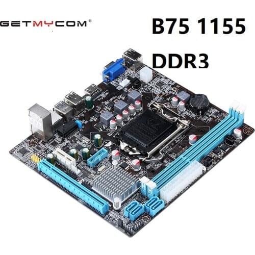 Getmycom Original LGA 1155 DDR3 new desktopl Motherboard Intel B75 USB2.0 USB3.0 SATA3Intel B75 22nm Mainboard