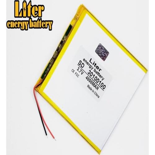 Li-po best battery brand 3.7V lithium polymer battery 30100100 4000MAH mobile power DIY tablet computer