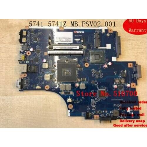 Notebook PC Main Board For Acer Aspire 5741 5741Z Motherboard Mainboard MB.PSV02.001 FULLY WORKING