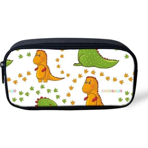 Cartoon ChildrenS Pencil Bag Dinosaur Printing Pencil Case For Children Girls Boys Pencil Bags School Learning Tool Storage Bag