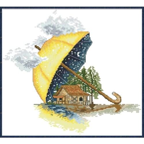 Silently Guarding Counted Cross Stitch Pattern Kits Printed Canvas Embroidery For Needlework Sets 11CT 14CT Home Decor Paintings