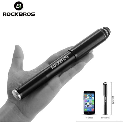ROCKBROS Bicycle Pump Portable Mini High Pressure Air Pump 150PSI MTB Road Bike Tire Inflator Cycling Accessories (A/V) (F/V)