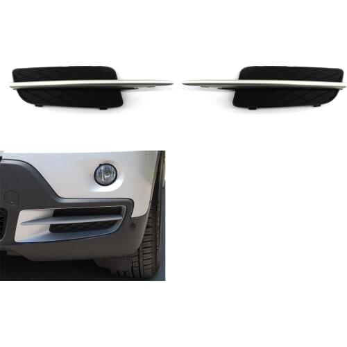 Pair Front Bumper Lower Grille w/ Chrome Trim for 2007-2009 BMW X5 E70 Grill
