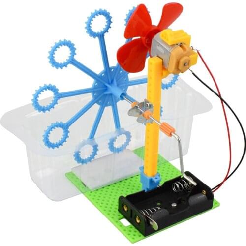 Children Assemble Puzzle Bathing Toys Outdoor Activity Automatic Bubble Maker Blower Machine Kids Early Educational Gift