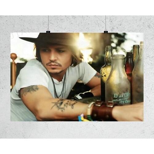H427 Silk Poster Home Decoration Johnny Depp Movie Man Star 01 Wall Art Christmas Gift