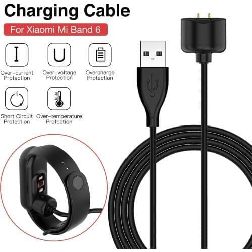 USB Charging Cable For Xiaomi Mi Band 6 5 4 Nfc Replacement Charger Adapter Cable Clip Mi Band5 Miband5 MiBand 4 Charger Adapter