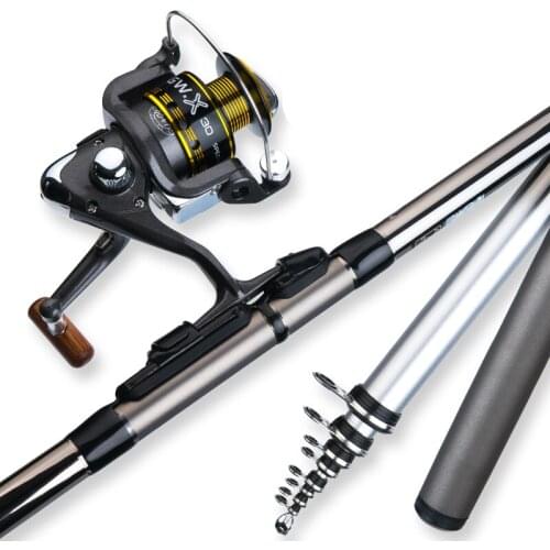 High Quality Fishing Rod Set with Reel Carbon Fishing Gear Stream Seapole Fishing Rod Ultra-light Super Hard L/M/H Hand Rod