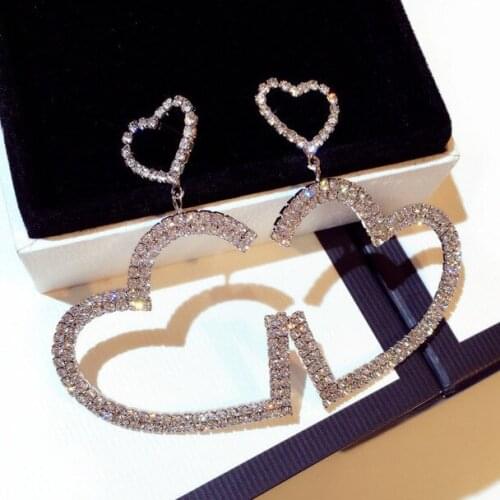 2020 New Love Earrings for Women Formal Ball Line Up Fashion Jewelry Bride Gift Wholesale heart earrings